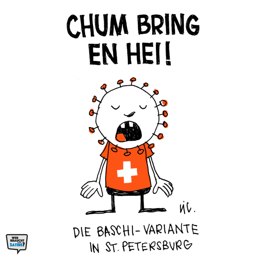 Cartoon von Cic – Wer braucht schon Satire? Aktion zur Stärkung der Schweizer Satire. Satire frei von Zensur, Investoren und Medienkonzernen – von den Künstler*innen direkt zu dir.
