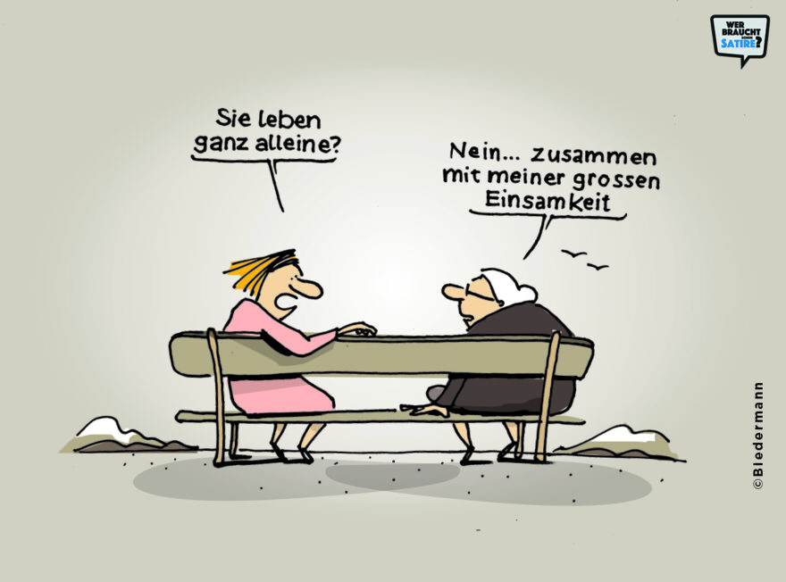 Cartoon von Christoph Biedermann – Wer braucht schon Satire? Aktion zur Stärkung der Schweizer Satire. Satire frei von Zensur, Investoren und Medienkonzernen – von den Künstler*innen direkt zu dir.